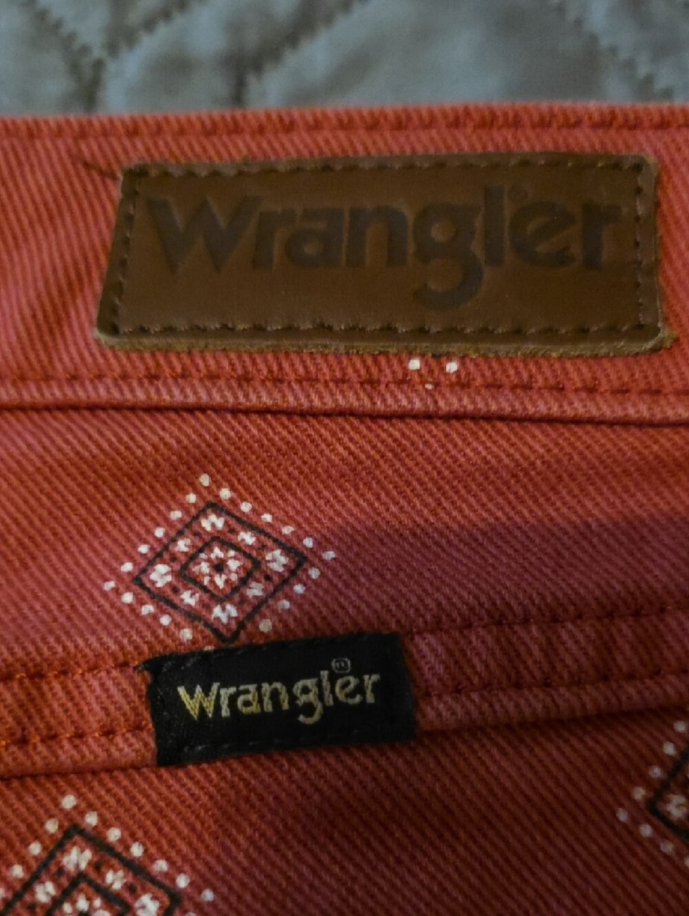 Wrangler Rust-Red High Rise Bold Boot Cut - Picture 4 of 12